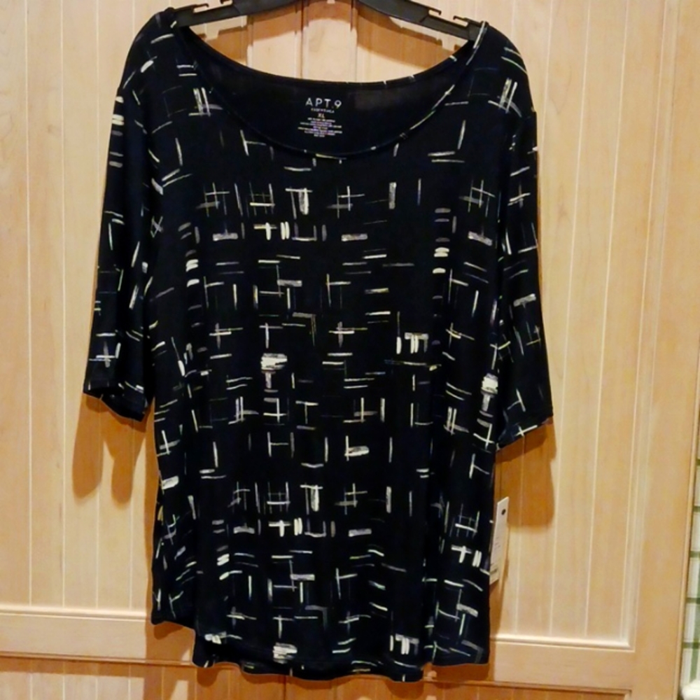 Apt9(Kohl's)Elbow-sleeve Blouse NWT XL